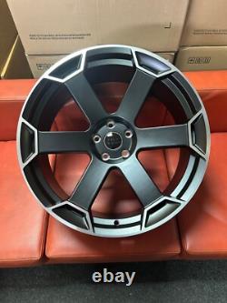 20 Rs6 Avant Style Alloy Wheels To Fit Audi A5 A7 A8 Et30 Satin Black