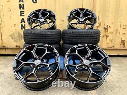 20 SQ5 BLACK STYLE ALLOY WHEELS X4 + TYRES Fits AUDI Q5
