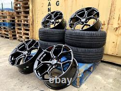 20 SQ5 BLACK STYLE ALLOY WHEELS X4 + TYRES Fits AUDI Q5
