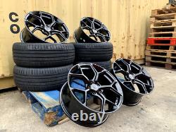 20 SQ5 BLACK STYLE ALLOY WHEELS X4 + TYRES Fits AUDI Q5