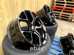 20 SQ5 BLACK STYLE ALLOY WHEELS X4 + TYRES Fits AUDI Q5