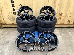 20 SQ5 BLACK STYLE ALLOY WHEELS X4 + TYRES Fits AUDI Q5