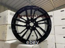 20 Set 2021 RS5 Style Alloy Wheels Gloss Black Audi A5 RS5 5x112