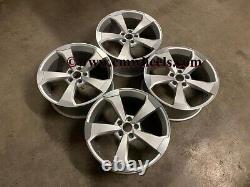 20 TTRS ROTOR RS3 Style Alloy Wheels Silver Machined Audi A4 A6 A8 5x112