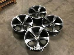 20 TTRS ROTOR Style Alloy Wheels DEEP CONCAVE Satin Gun Metal Audi A5 A7 S5 RS5