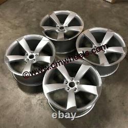 20 TTRS ROTOR Style Alloy Wheels DEEP CONCAVE Silver Machined Audi A7 S7 RS7