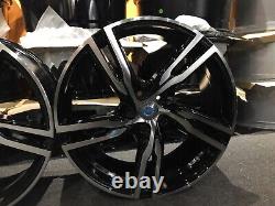 20 Volvo R-design Style Black Alloy Wheels ExDisplay ET38 XC40 XC60 XC70 XC90