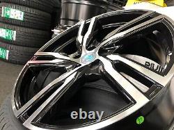 20 Volvo Rdesign Style black alloy wheels & 255/35/20 tyres Volvo V70/S90 +more