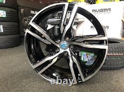 20 Volvo Rdesign Style black alloy wheels & 255/35/20 tyres Volvo V70/S90 +more