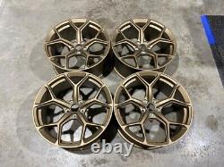 20 X4 2023 RS6 Style Alloy Wheels Satin Bronze AUDI A5 A6 A7 Q5 5x112