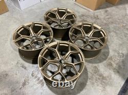 20 X4 2023 RS6 Style Alloy Wheels Satin Bronze AUDI A5 A6 A7 Q5 5x112