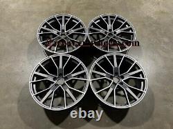 20 X4 RS6 Performance Style Alloy Wheels Gun Metal Audi A4 A5 A6 A7 A8 Q5 Q7