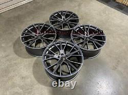 20 X4 RS6 Performance Style Alloy Wheels Gun Metal Audi A4 A5 A6 A7 A8 Q5 Q7