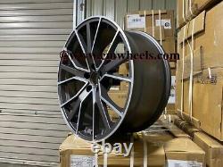 20 X4 RS6 Performance Style Alloy Wheels Gun Metal Audi A4 A5 A6 A7 A8 Q5 Q7