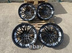 20 inch 5x120 666M style BLACK PB Alloy Wheels Rims BMW E90 F10 F30 F01 F10