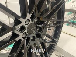 20 inch 5x120 666M style BLACK PB Alloy Wheels Rims BMW E90 F10 F30 F01 F10