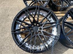 20 inch 5x120 666M style BLACK PB Alloy Wheels Rims BMW E90 F10 F30 F01 F10