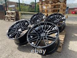 20 inch 5x120 666M style BLACK PB Alloy Wheels Rims BMW E90 F10 F30 F01 F10
