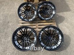 20 inch 5x120 666M style BLACK PB Alloy Wheels Rims BMW E90 F10 F30 F01 F10