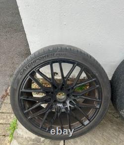 20 inch 5x120 666M style BLACK PB Alloy Wheels Rims BMW E90 F10 F30 F32 F01 F10