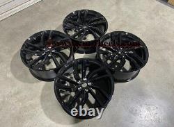 20 x4 NEW Labyrinth Style Alloy Wheels Gloss Black Jaguar E F Pace XE XF