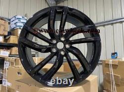 20 x4 NEW Labyrinth Style Alloy Wheels Gloss Black Jaguar E F Pace XE XF