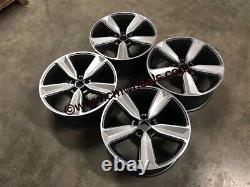 21 2019 RS4 Style Alloy Wheels Gun Metal Machined Silver Audi A5 A6 A7 Q5 5x112