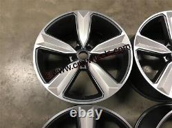 21 2019 RS4 Style Alloy Wheels Gun Metal Machined Silver Audi A5 A6 A7 Q5 5x112