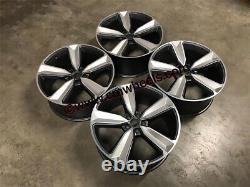 21 2019 RS4 Style Alloy Wheels Gun Metal Machined Silver Audi A5 A6 A7 Q5 5x112