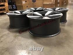 21 2019 RS4 Style Alloy Wheels Gun Metal Machined Silver Audi A5 A6 A7 Q5 5x112