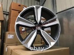 21 2019 RS4 Style Alloy Wheels Gun Metal Machined Silver Audi A5 A6 A7 Q5 5x112