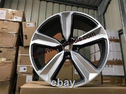 21 2019 RS4 Style Alloy Wheels Gun Metal Machined Silver Audi A5 A6 A7 Q5 5x112