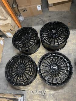 21'' Mercedes Maybach Style Alloy Wheels ML Gle Coupe Gls Class Wider Rear Wheel