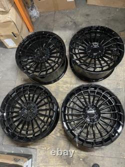 21'' Mercedes Maybach Style Alloy Wheels ML Gle Coupe Gls Class Wider Rear Wheel