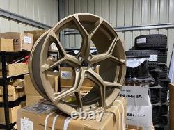 21 NEW 2023 RS6 Style Alloy Wheels Satin Bronze Metal AUDI A5 A6 A7 5x112