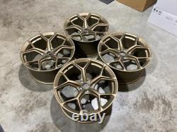 21 NEW 2023 RS6 Style Alloy Wheels Satin Bronze Metal AUDI A5 A6 A7 5x112