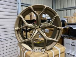 21 NEW 2023 RS6 Style Alloy Wheels Satin Bronze Metal AUDI A5 A6 A7 5x112