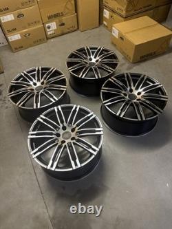 21'' Porsche Turbo 3 Style Alloy Wheels Porsche Cayenne Audi Q7 Vw Touareg
