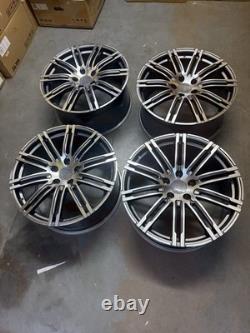 21'' Porsche Turbo 3 Style Alloy Wheels Porsche Cayenne Audi Q7 Vw Touareg
