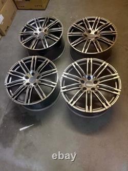 21'' Porsche Turbo 3 Style Alloy Wheels Porsche Cayenne Audi Q7 Vw Touareg