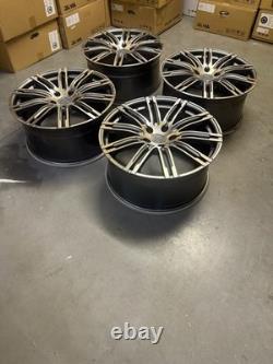 21'' Porsche Turbo 3 Style Alloy Wheels Porsche Cayenne Audi Q7 Vw Touareg