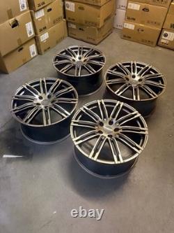 21'' Porsche Turbo 3 Style Alloy Wheels Porsche Cayenne Audi Q7 Vw Touareg