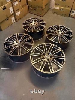 21'' Porsche Turbo 3 Style Alloy Wheels Porsche Cayenne Audi Q7 Vw Touareg