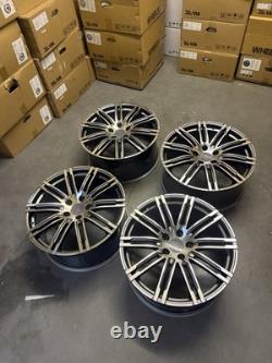 21'' Porsche Turbo 3 Style Alloy Wheels Porsche Cayenne Audi Q7 Vw Touareg