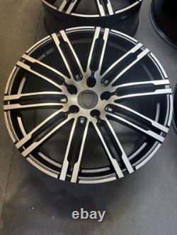21'' Porsche Turbo 3 Style Alloy Wheels Porsche Cayenne Audi Q7 Vw Touareg