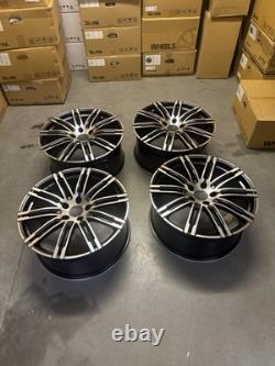 21'' Porsche Turbo 3 Style Alloy Wheels Porsche Cayenne Audi Q7 Vw Touareg