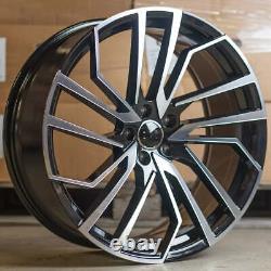 21 RS4 style Alloy Wheels Gloss Black & Polished VW Touareg set of 4