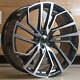 21 Rs4 Style Alloy Wheels Gloss Black & Polished Vw Touareg Set Of 4