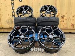 21 RS6 CONCAVE Style ALLOY WHEELS + TYRES Fits AUDI A6 A7 Q4 Q5