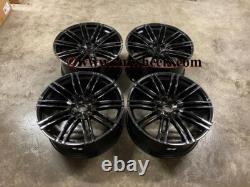21 Set x4 New Porsche Macan Turbo 4+ Style Alloy Wheels Gloss Black 9J 10J